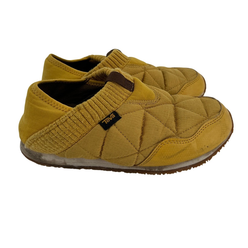 Teva ReEmber Slip On Shoes Mustard Yellow Quilted